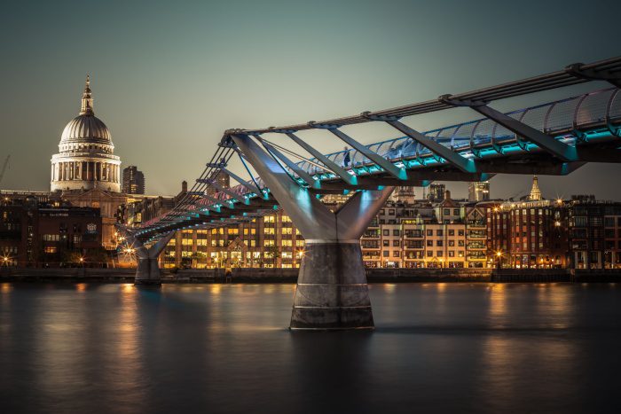 London at night