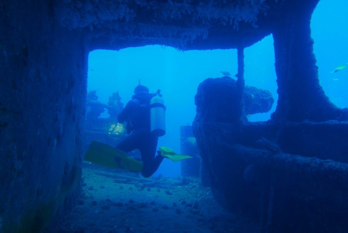 photo of the sunken sea tiger