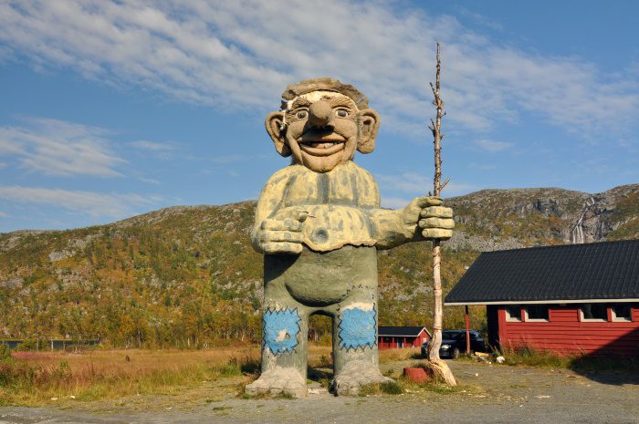 sculpture of norse mythology troll