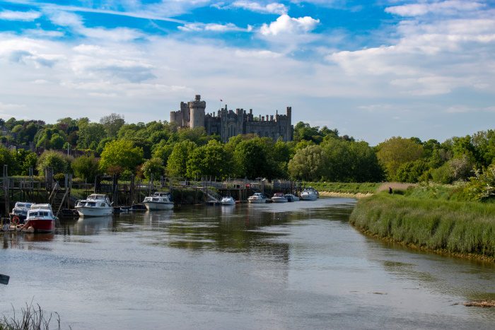 photo of the river Arun and Arundel castle