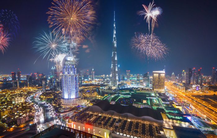 dubai fireworks