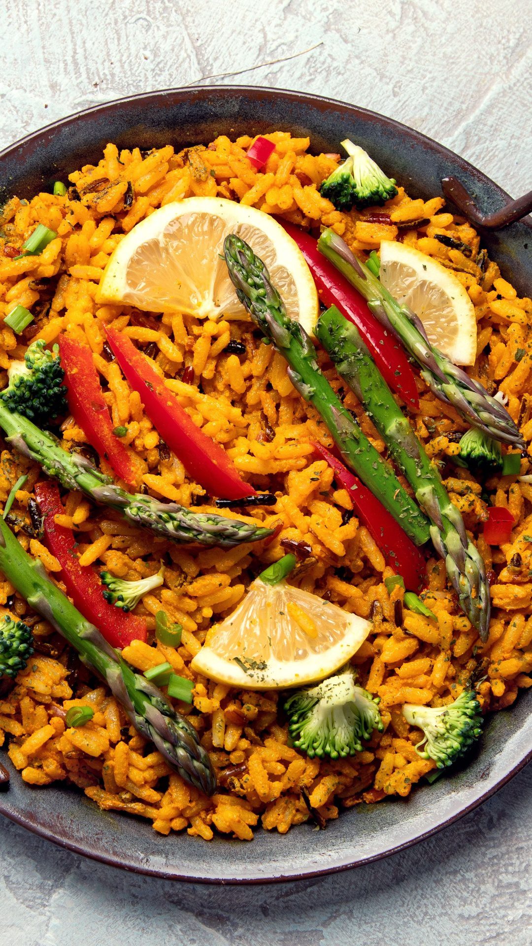 vegetarian paella